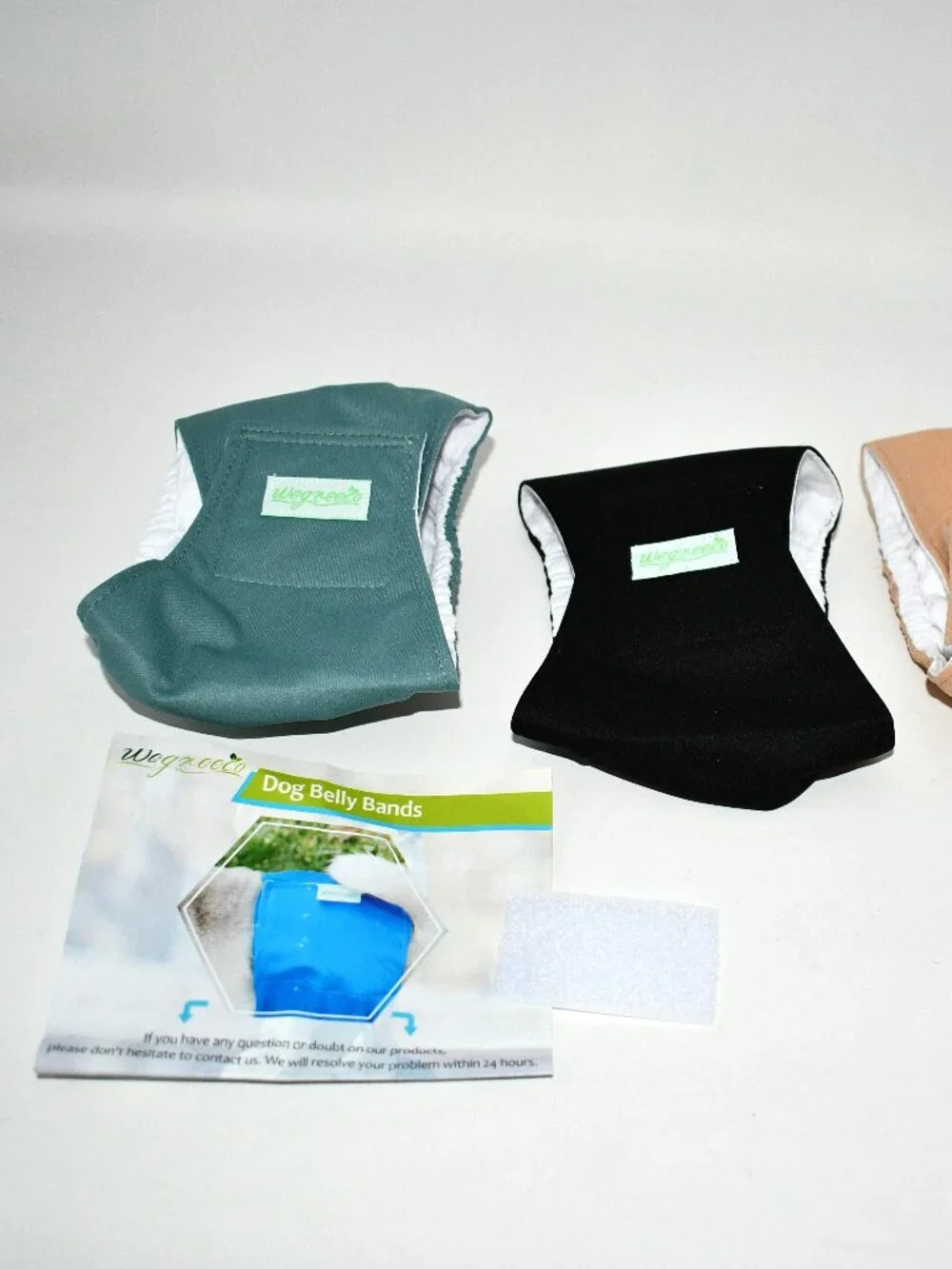 Wegreeco Premium Washable Male Dog Belly Band Multi Color Size: XS 9-10